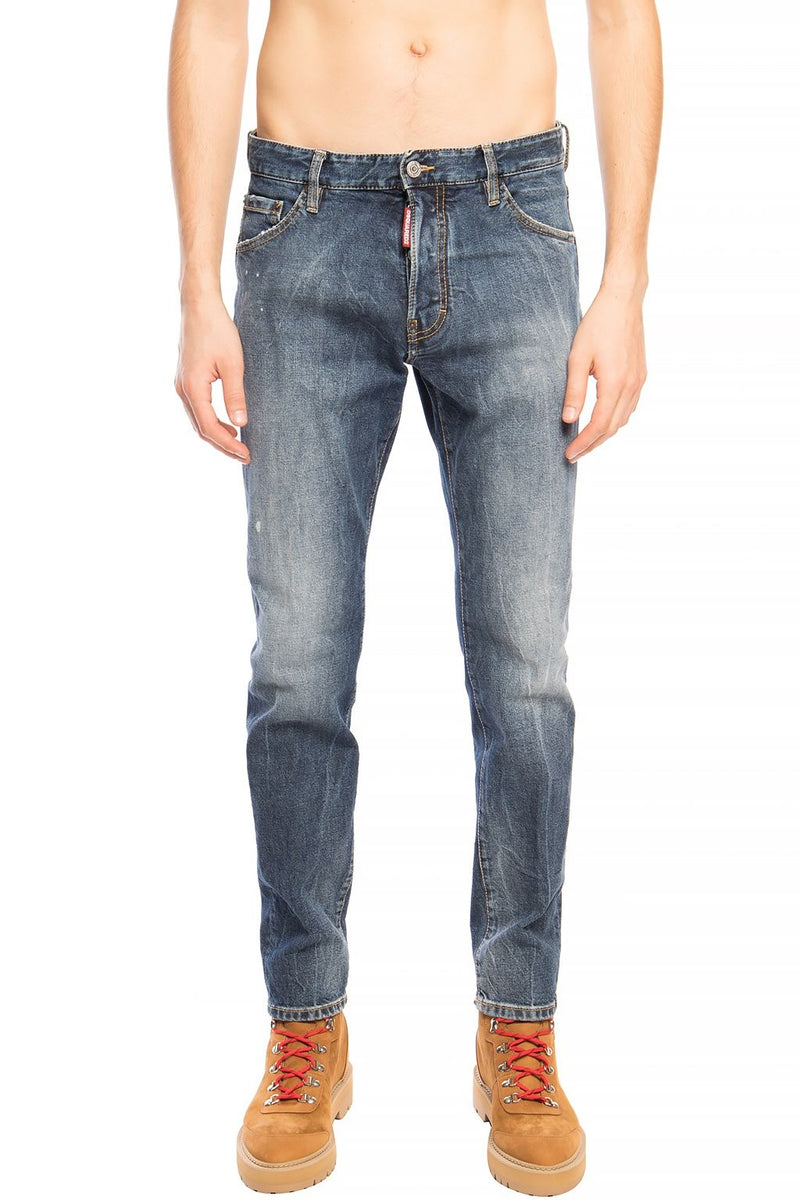 Blue Cotton Men Jeans