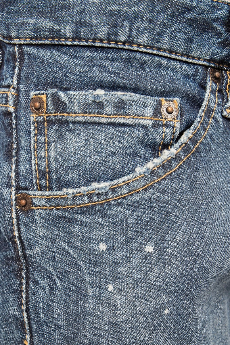 Blue Cotton Men Jeans