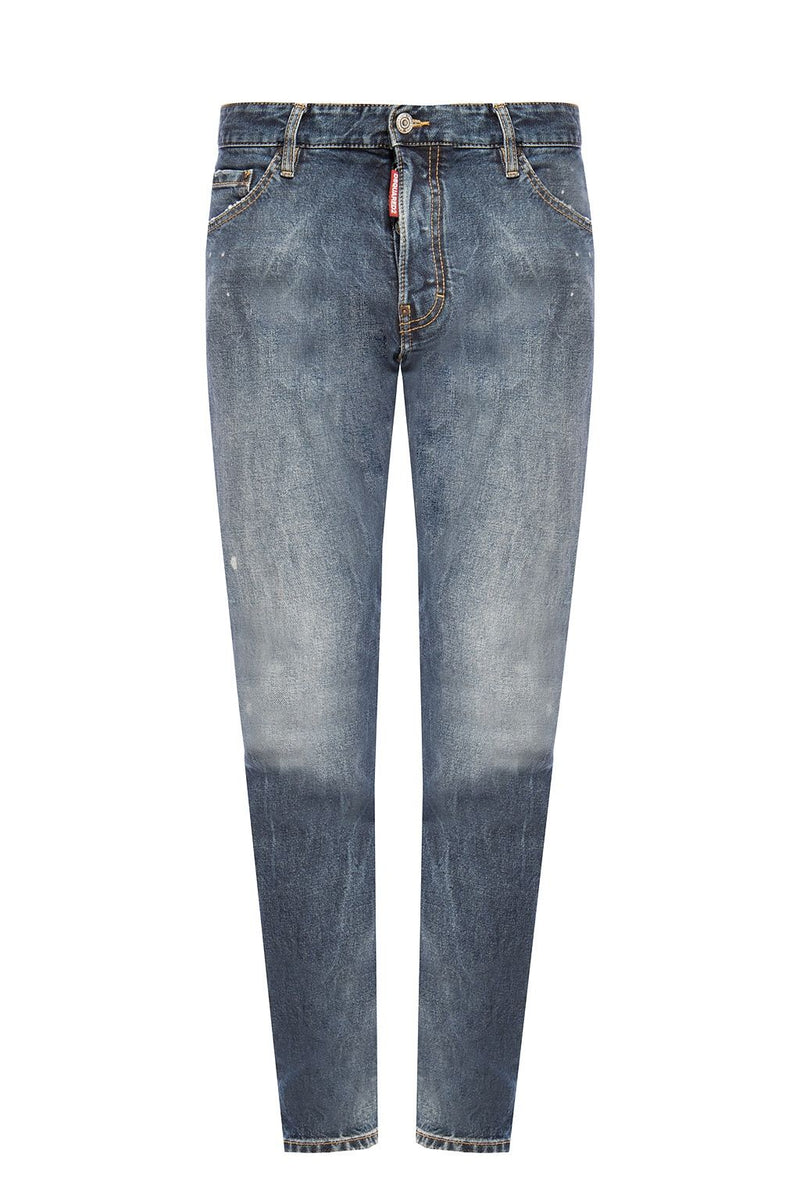 Blue Cotton Men Jeans