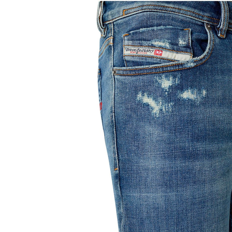 Blue Cotton Men Skinny Jean