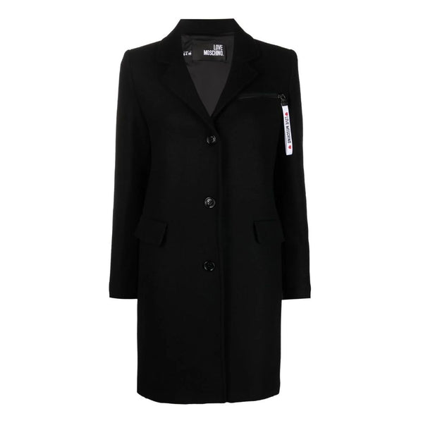 Black Wool Women Coat