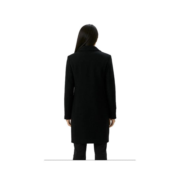 Black Wool Women Coat