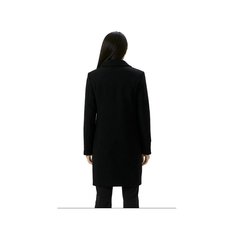 Black Wool Women Coat