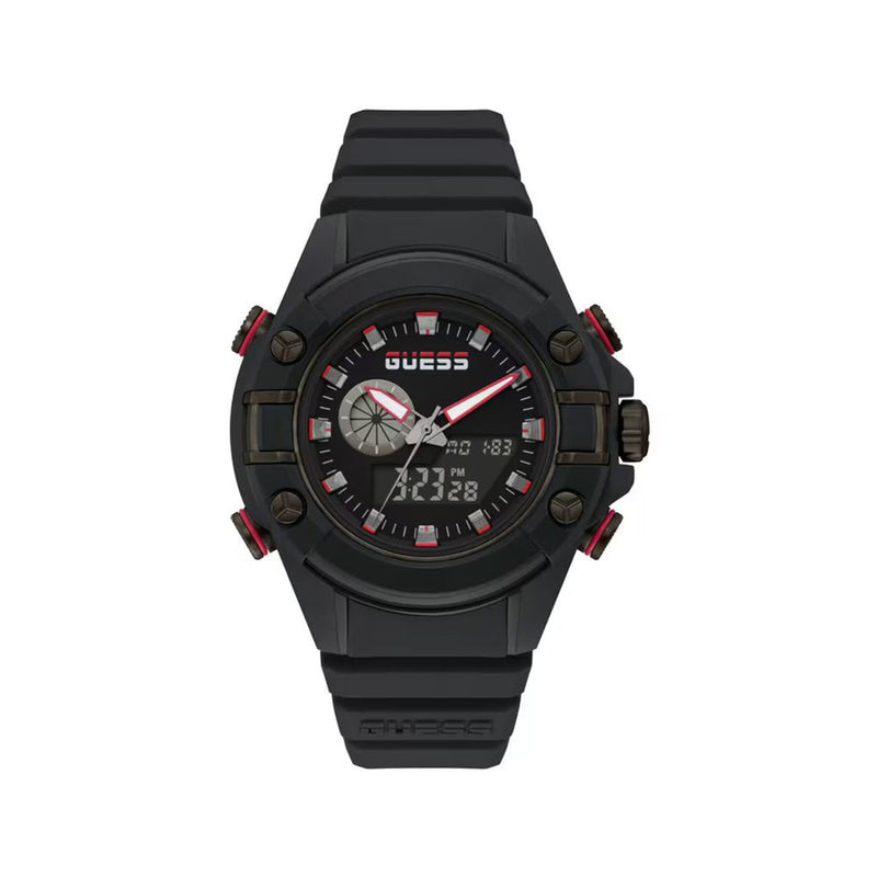 Black Resin Sport Watch