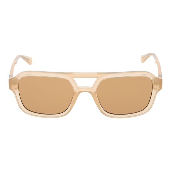 Beige Plastic Sunglasses