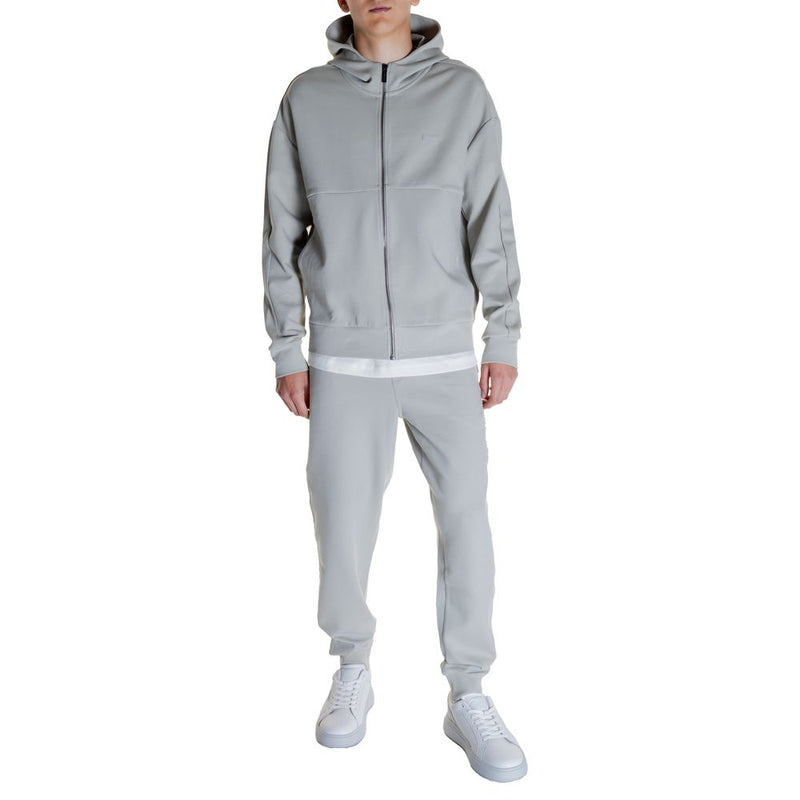 Gray Cotton Hoodie