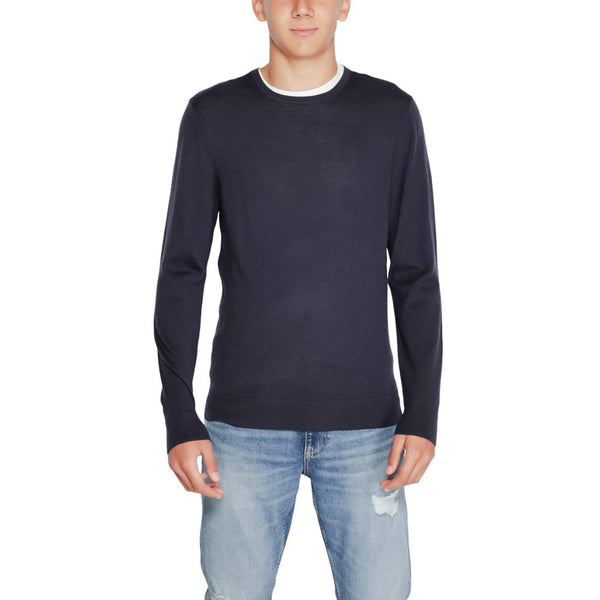 Blue Recycled Wool Sweatshirt
