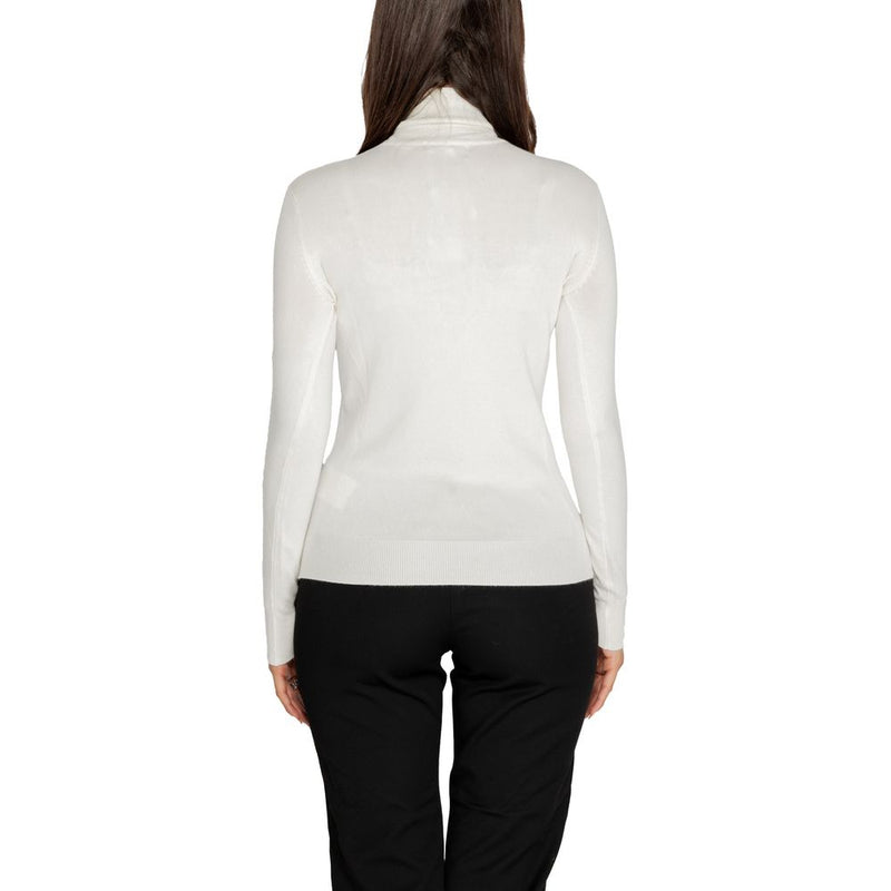 White Viscose Turtleneck
