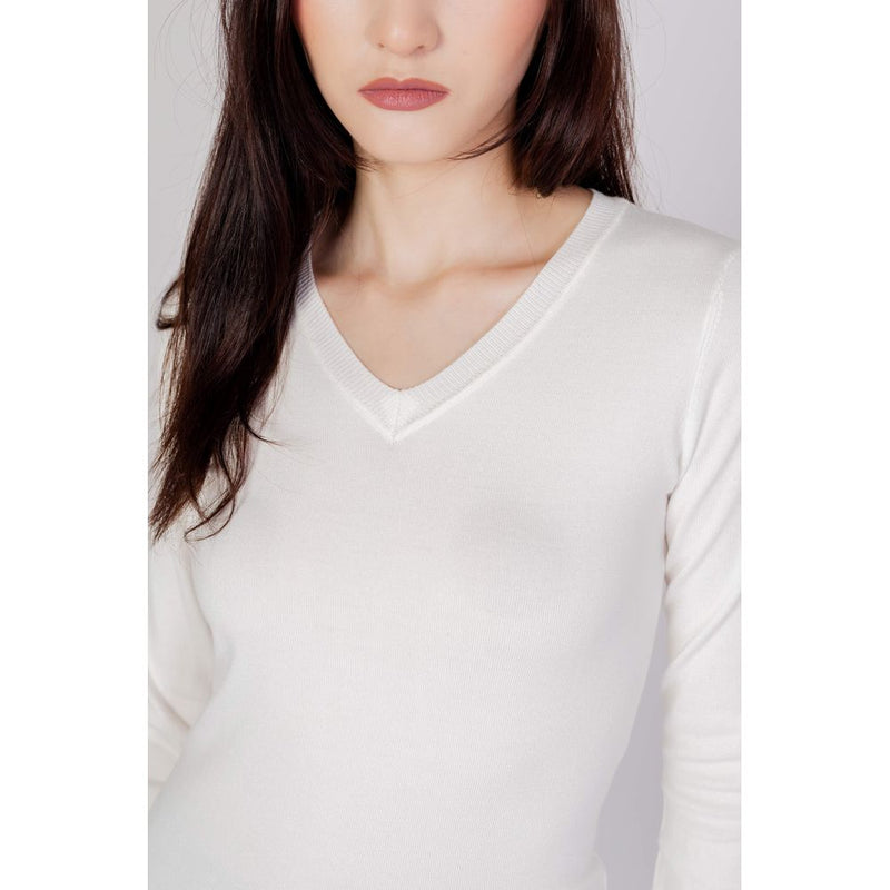 White Cotton Sweatshirt