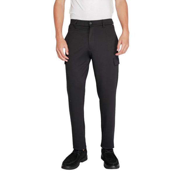 Black Recycled Polyester Joggers (Workout Pants)
