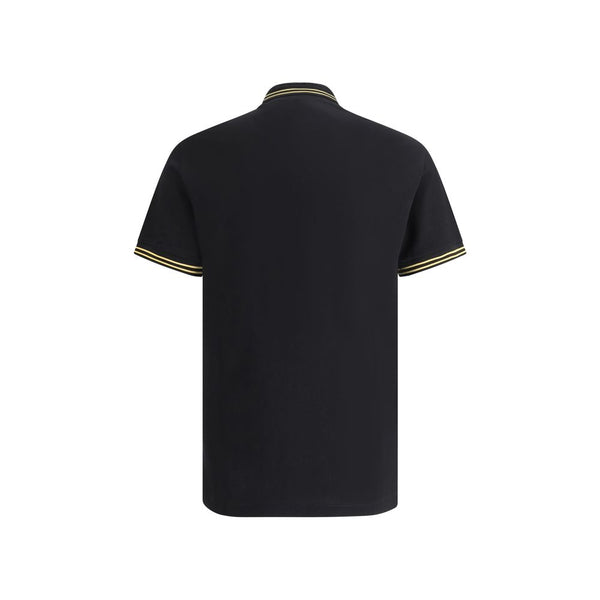Black Cotton Polo Shirt