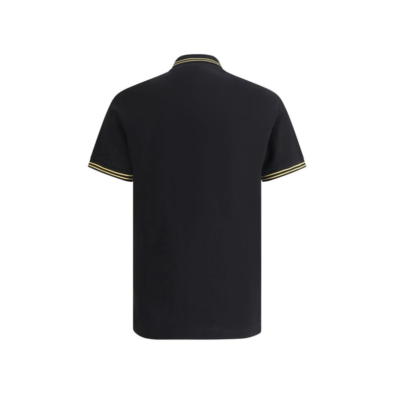 Black Cotton Polo Shirt