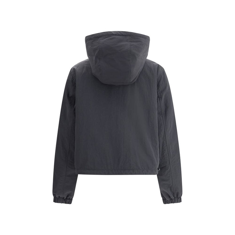 Brown Polyester Shell Jacket