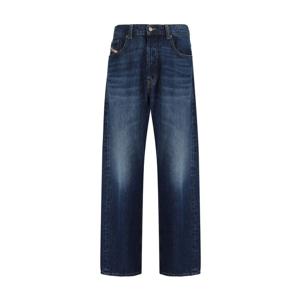Blue Cotton Relaxed Fit Jeans