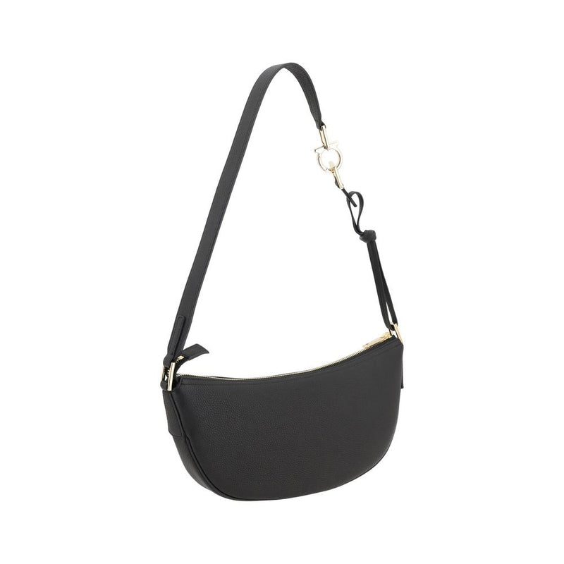 Black Calf Leather Bos Taurus Shoulder Bag