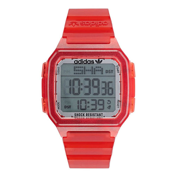 Red Resin Digital Watch