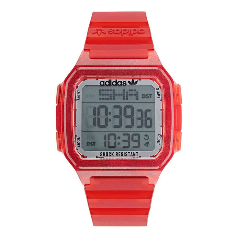 Red Resin Digital Watch