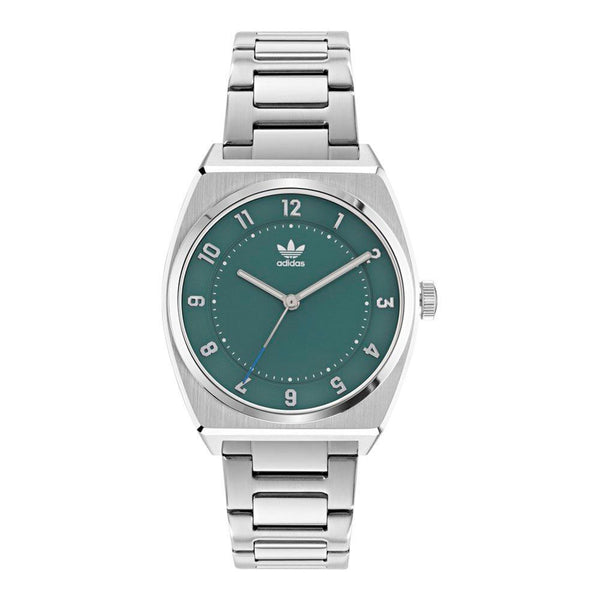 Gray Stainless Steel Dress Watch