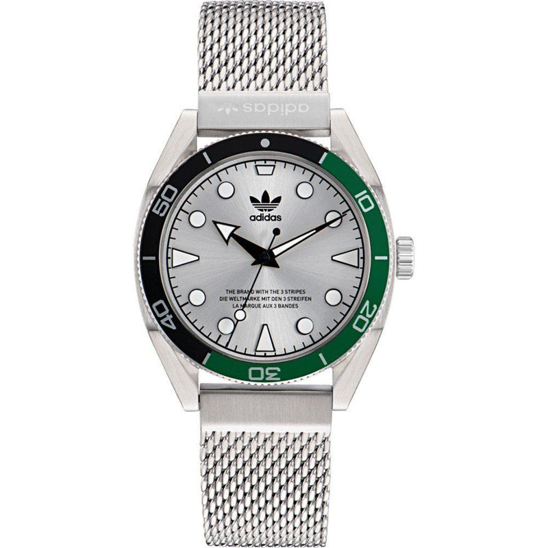 Gray Stainless Steel Dress Watch