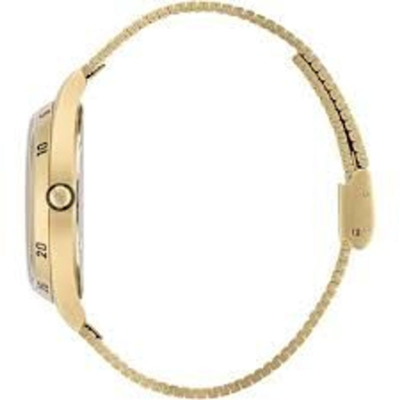 Gold Stainless Steel Dress Watch