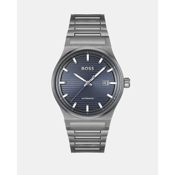 Gray Stainless Steel Dress Watch