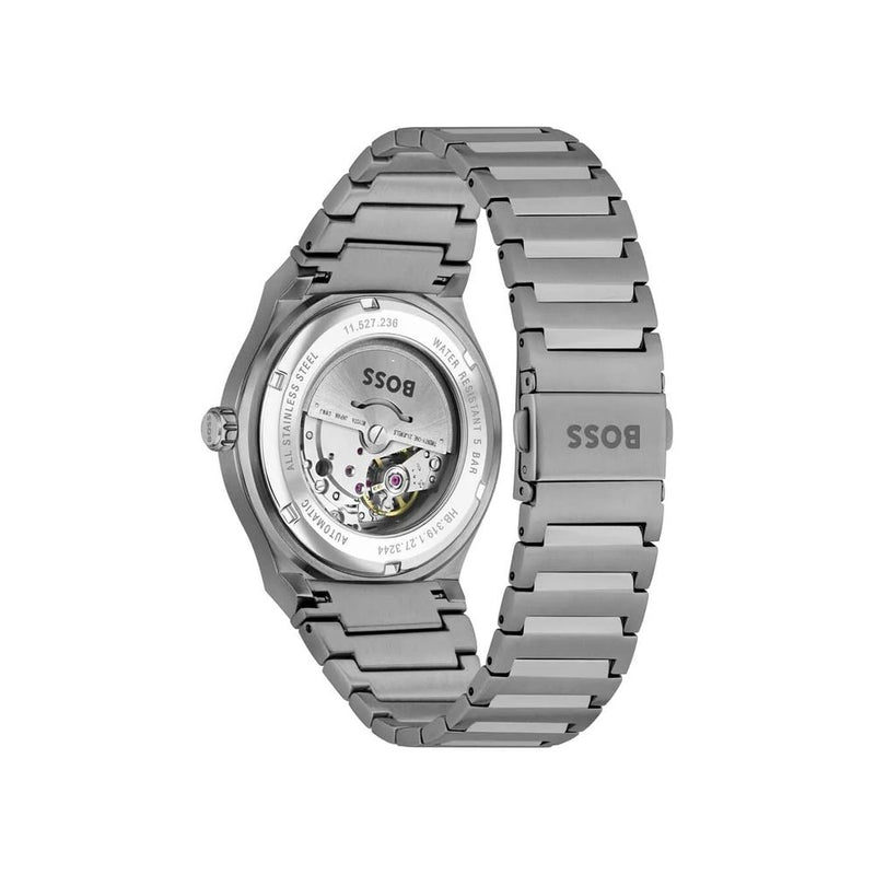 Gray Stainless Steel Dress Watch