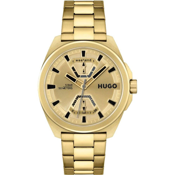 Gold Stainless Steel Dress Watch