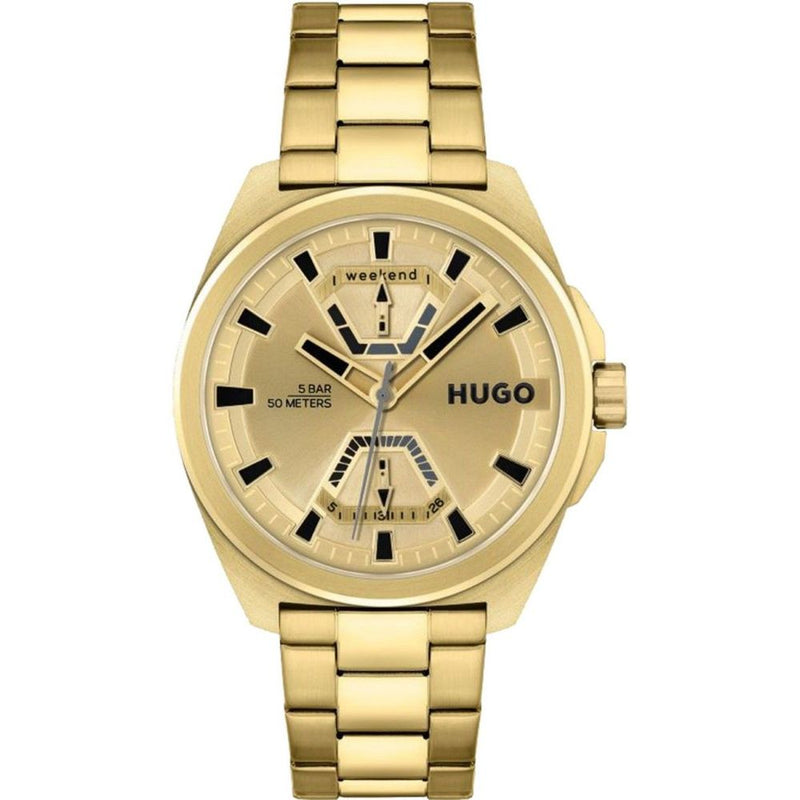 Gold Stainless Steel Dress Watch
