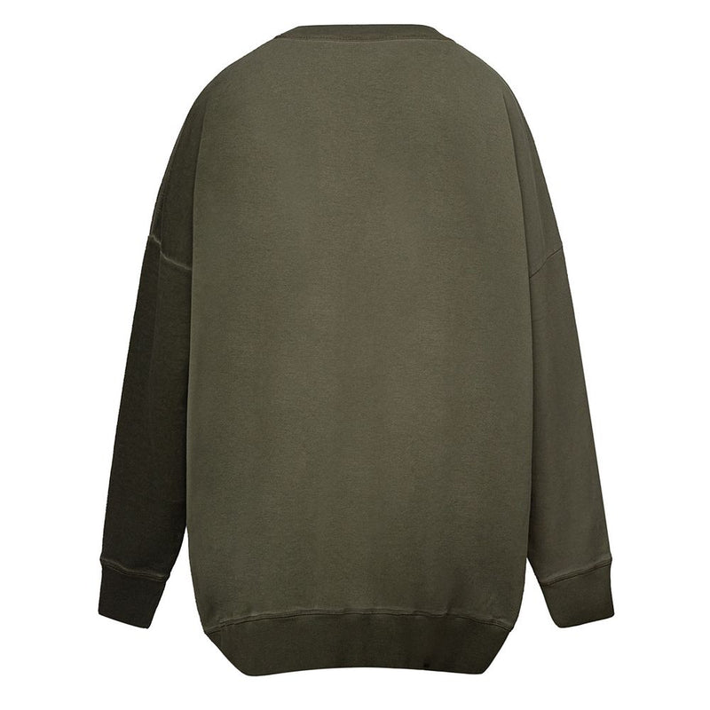 Green Cotton Sweatshirt