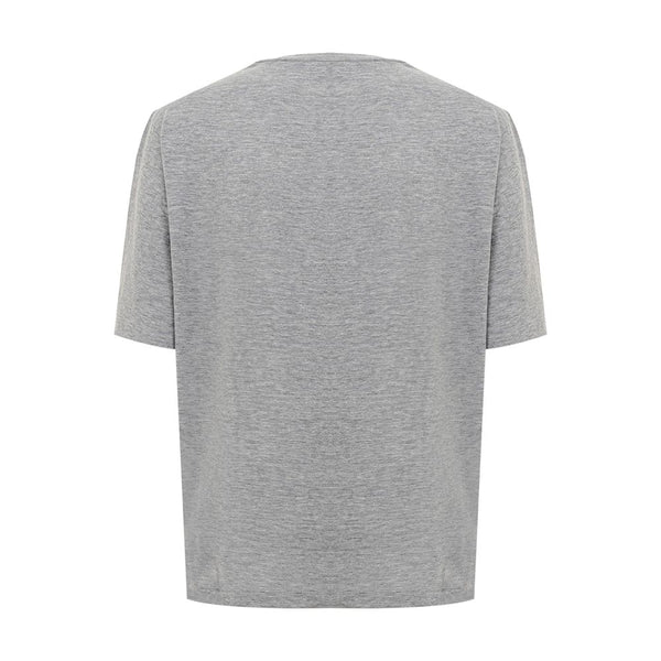 Elegant Gray Cotton Top for Women