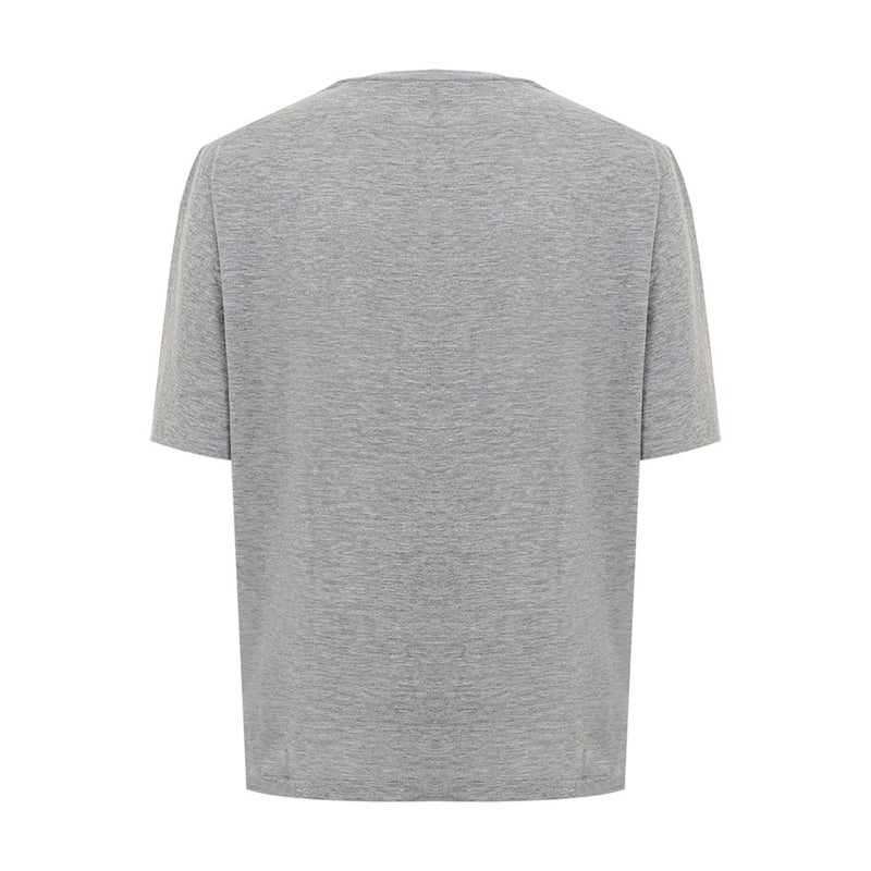 Elegant Gray Cotton Top for Women