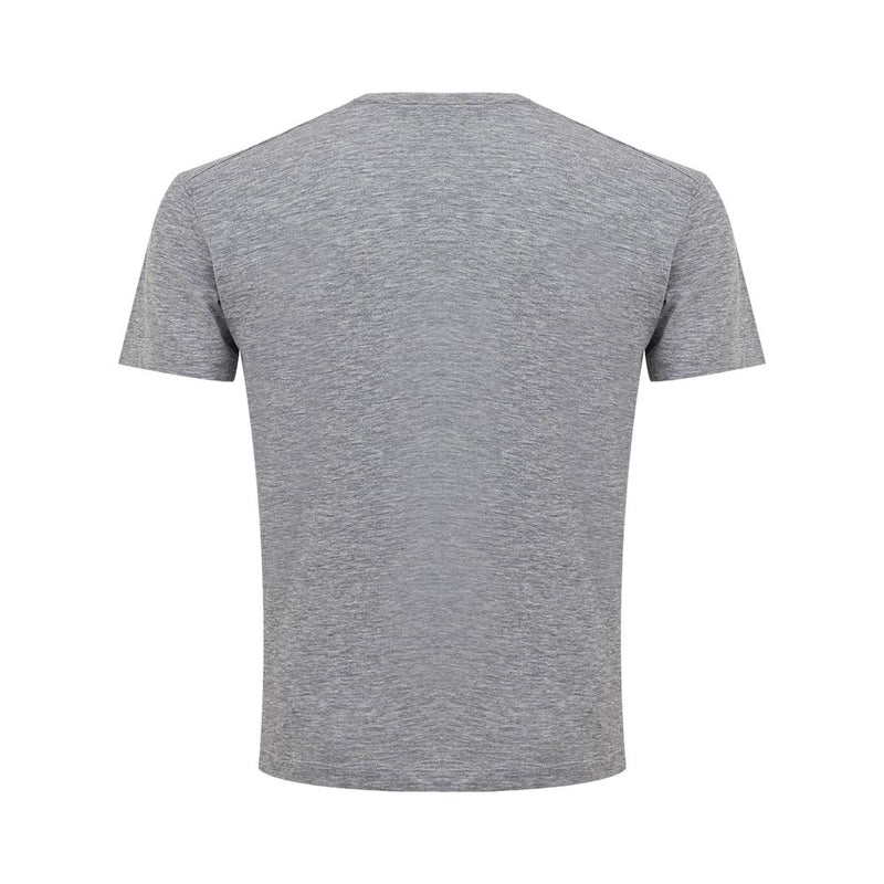 Sleek Gray Cotton Tee for Stylish Men