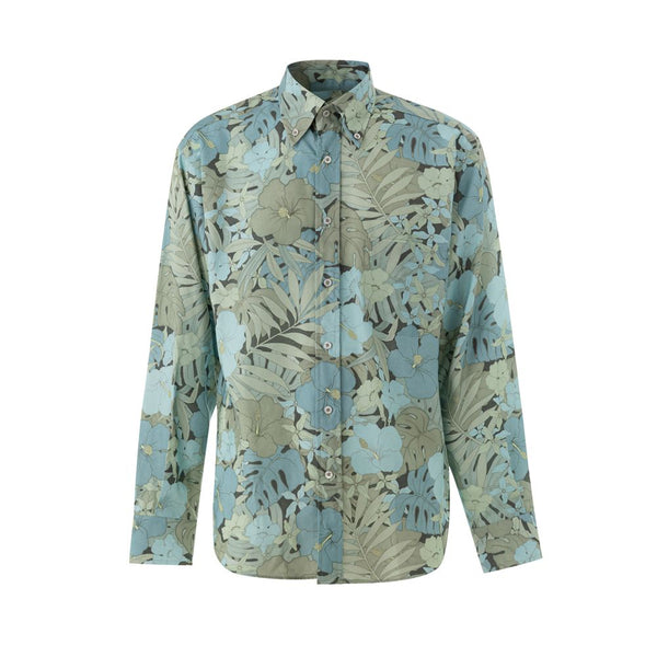 Blue Lyocell Pattern Shirt
