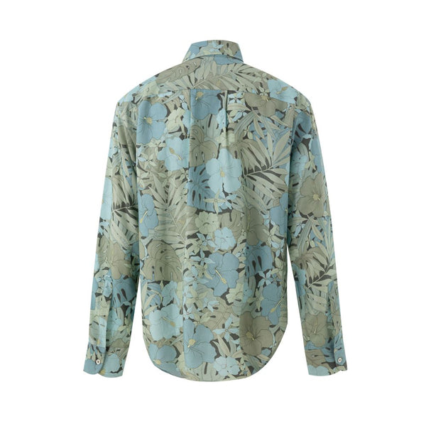 Blue Lyocell Pattern Shirt