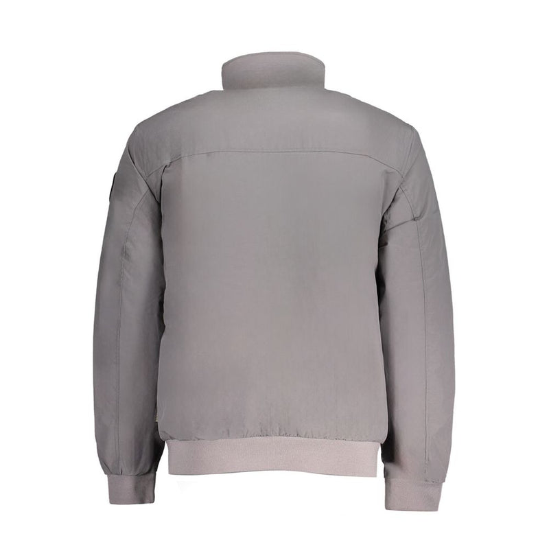 Gray Polyamide Men Jacket