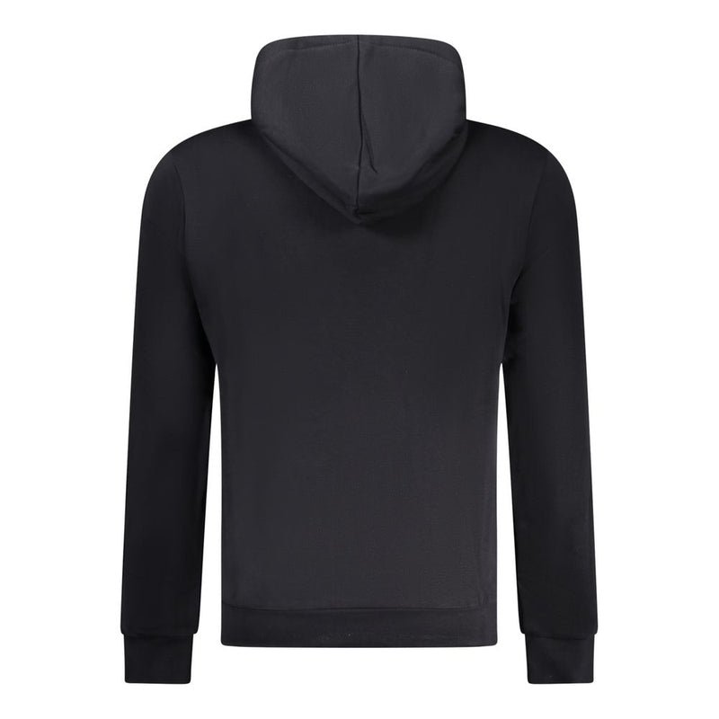 Black Cotton Men Sweater
