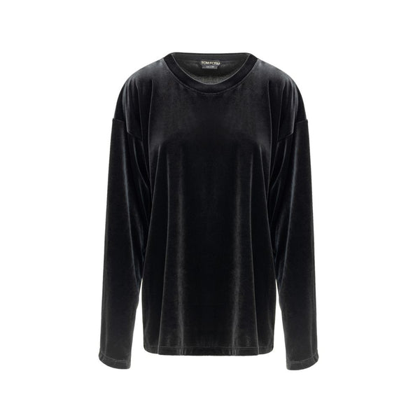Black Synthetic Sweatshirt