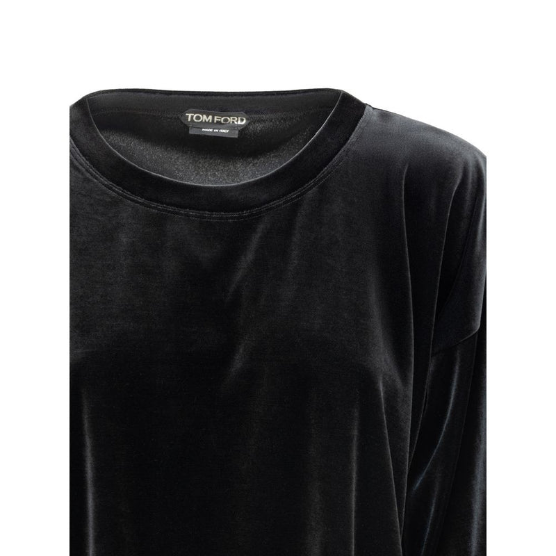 Black Synthetic Sweatshirt