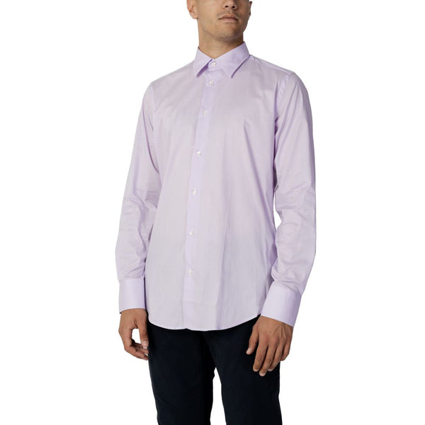 Purple Cotton Dress Shirt