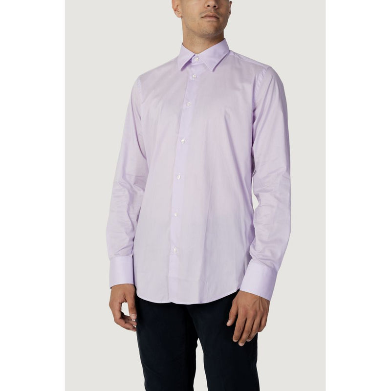 Purple Cotton Dress Shirt