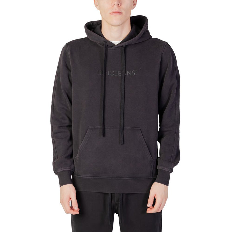 Black Cotton Hoodie