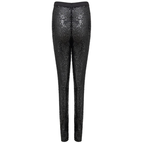 Black Polyester Joggers (Workout Pants)