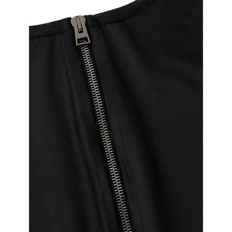 Black Viscose Long Sleeve