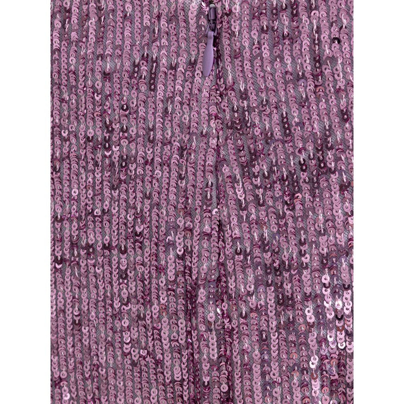 Pink Polyester Long Skirt