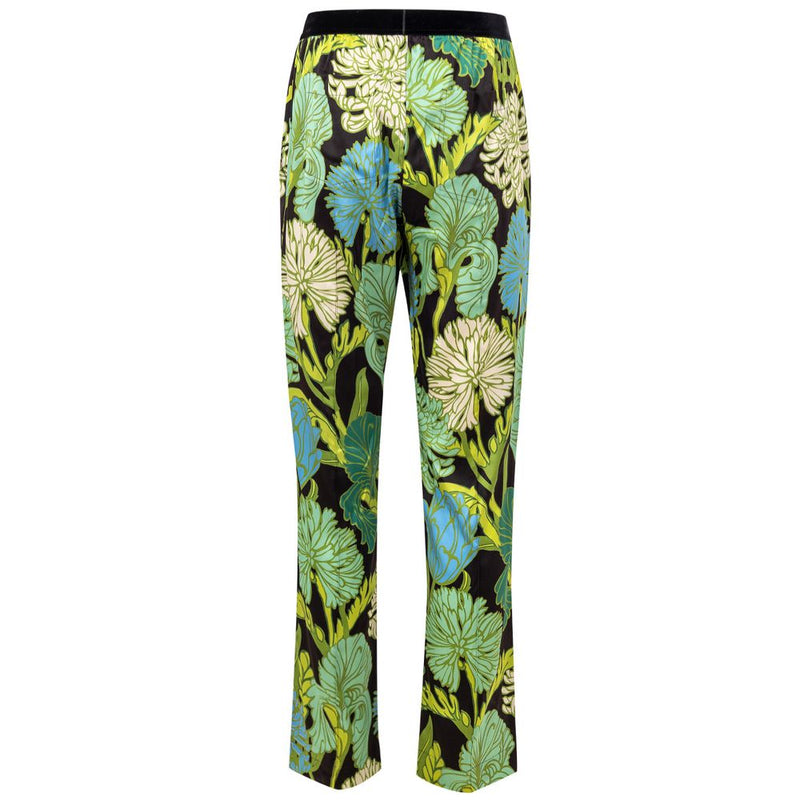 Multicolor Silk Bottoms Sleepwear