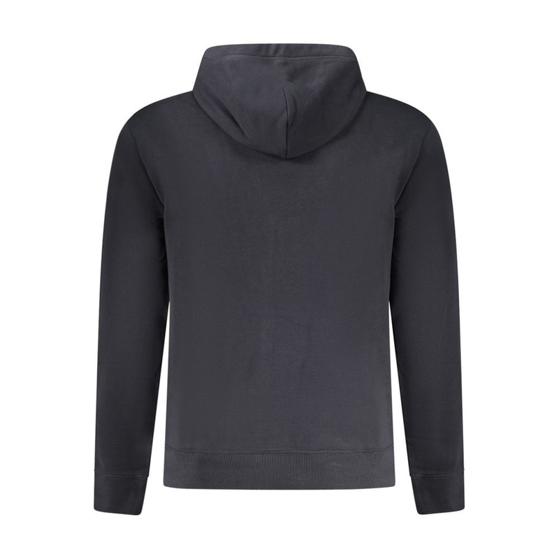 Black Cotton Men Sweater