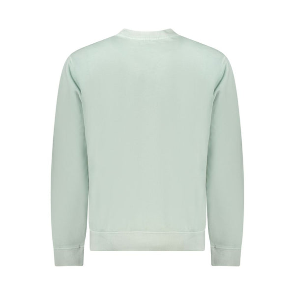 Green Cotton Men Sweater