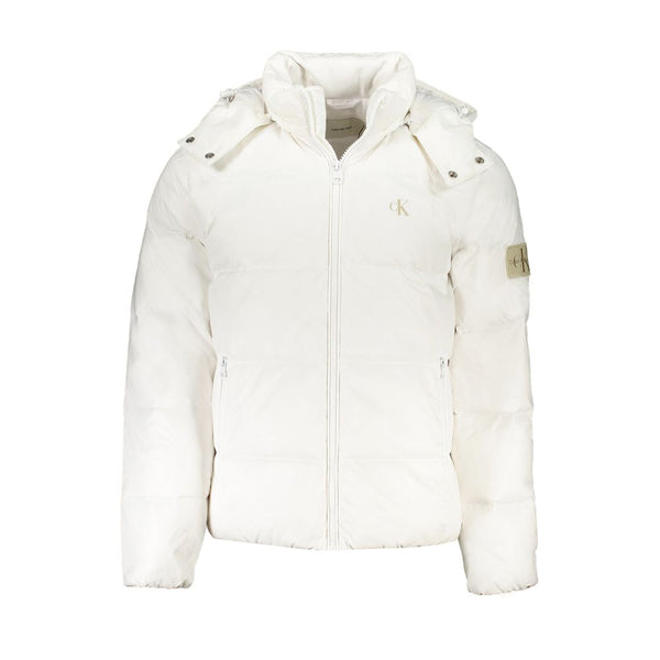 White Polyamide Men Jacket
