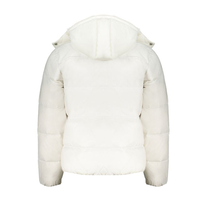 White Polyamide Men Jacket