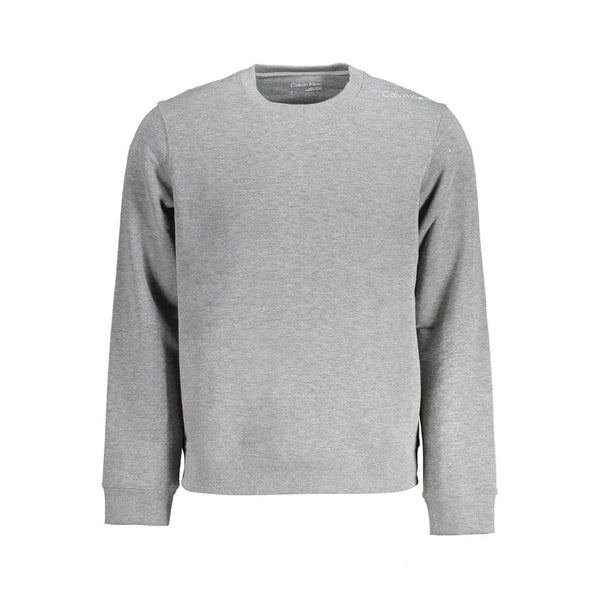 Gray Polyester Men Sweater